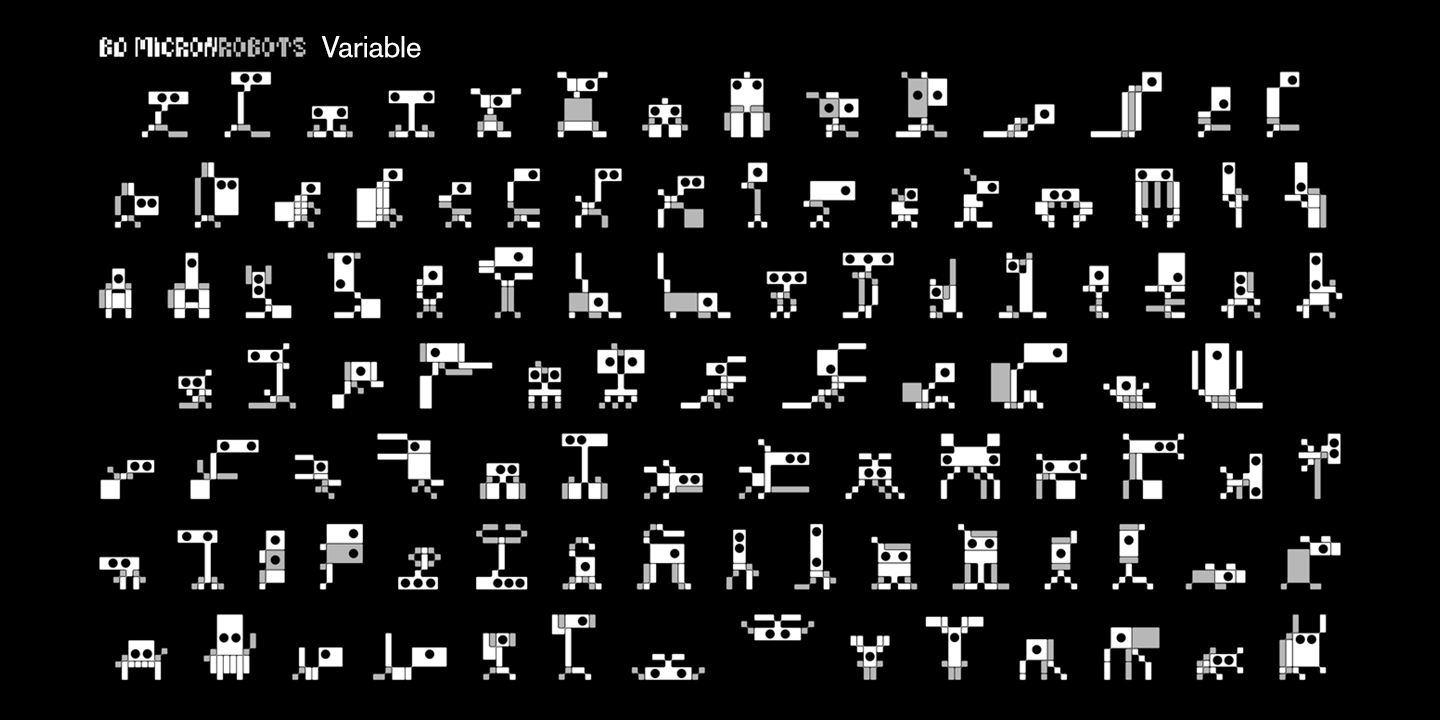 폰트 BD Micron Robots